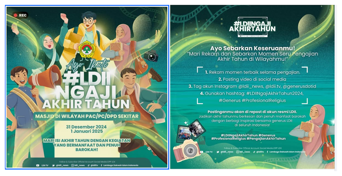 Generus LDII Siap Tutup Tahun dengan Pengajian Barokah #LDIINgajiAkhirTahun2024