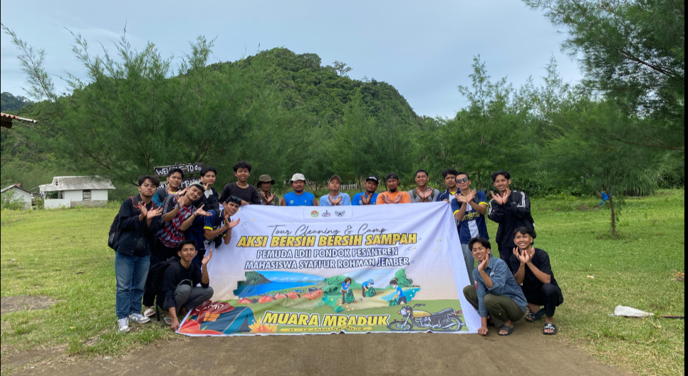 Pemuda LDII Pondok Pesantren Mahasiswa Syafi’ur Rohman Jember Gelar Aksi Bersih-Bersih di Muara Mbaduk Banyuwangi