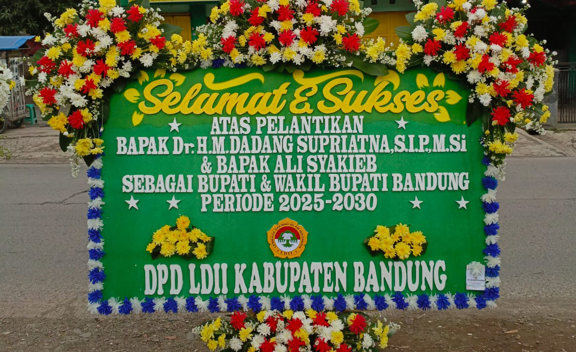 Karangan Buka Ucapan Selamat Bupati Dan Wakil Bupati Bandung