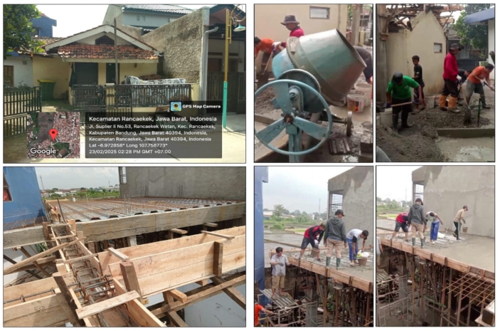 LDII Rancaekek Kencana Kompak Cor Rumah Mubaligh, Terapkan 29 Karakter Luhur