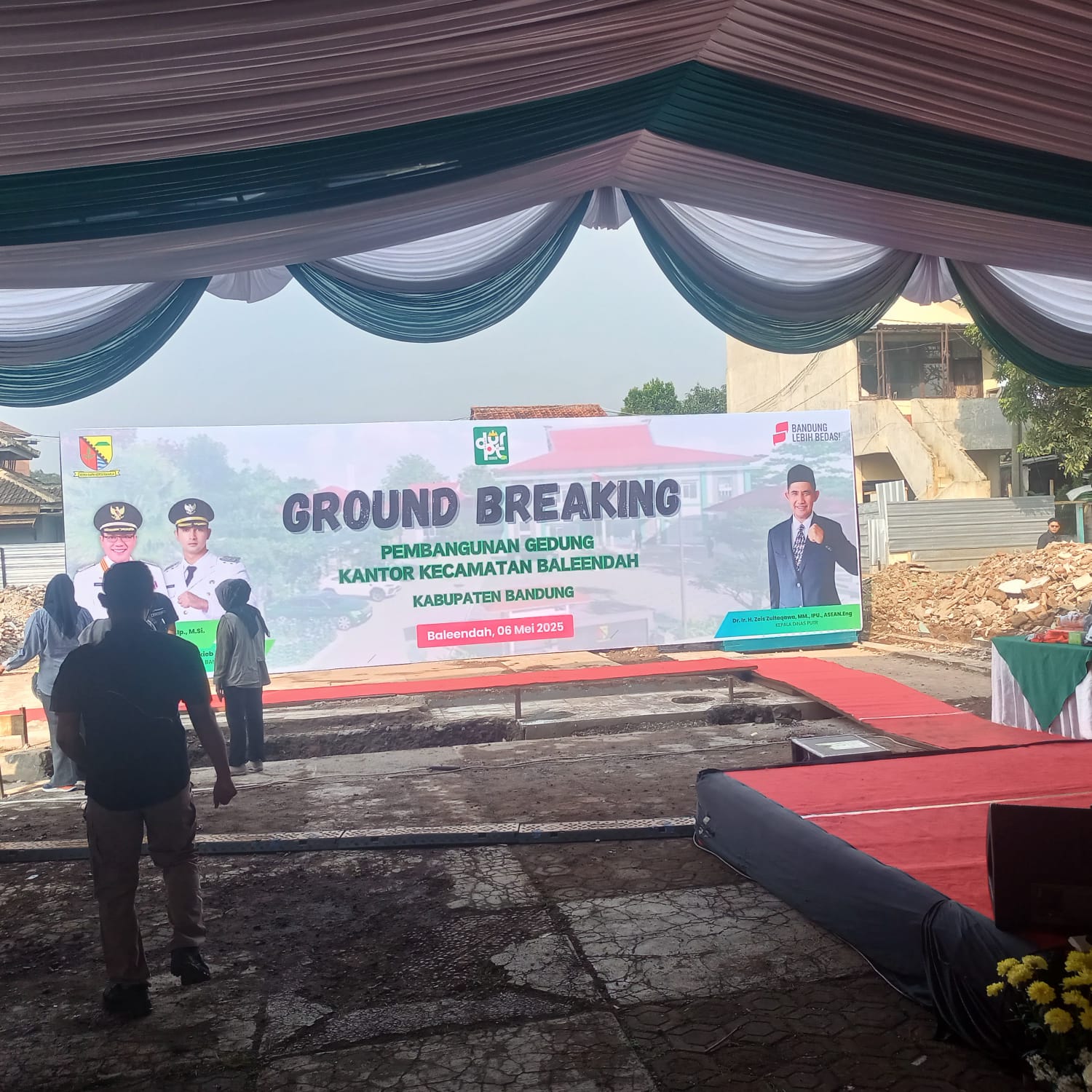 PC LDII Baleendah Hadiri Groundbreaking Kantor Kecamatan Baleendah