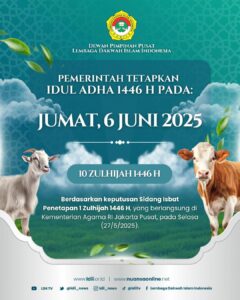 Poster penetapan 10 zulhijah 1446 h.