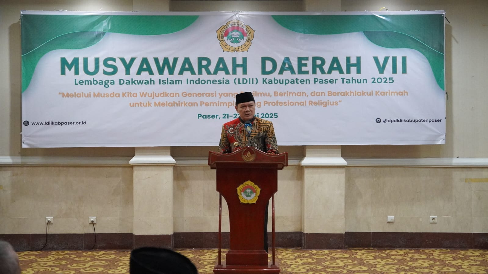 Bupati paser resmikan musda ke 7 ldii, dorong sinergi untuk paser tuntas (2)