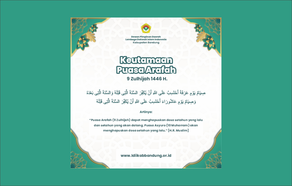 Keutamaan Puasa Arafah, Momentum Penghapus Dosa Setahun Lalu dan Akan Datang