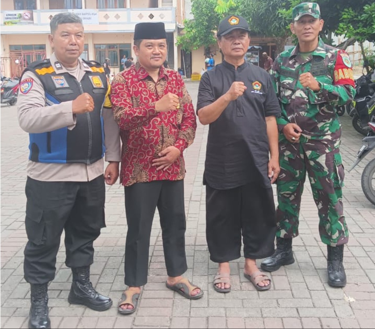 Pac mekarrahayu bersama tni dan polri