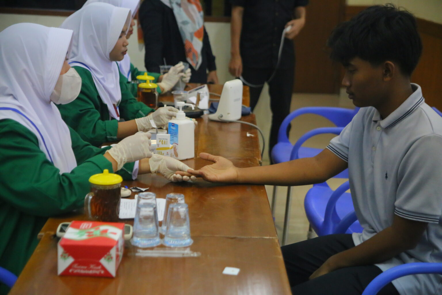 Puskesmas Kramatwatu Gelar Pemeriksaan Kesehatan Santri Ponpes Baitul Ulum Al Musawwa