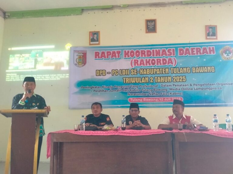 LDII Tulang Bawang Mantapkan Sinergi Lewat Rakorda dan Pelatihan Kehumasan