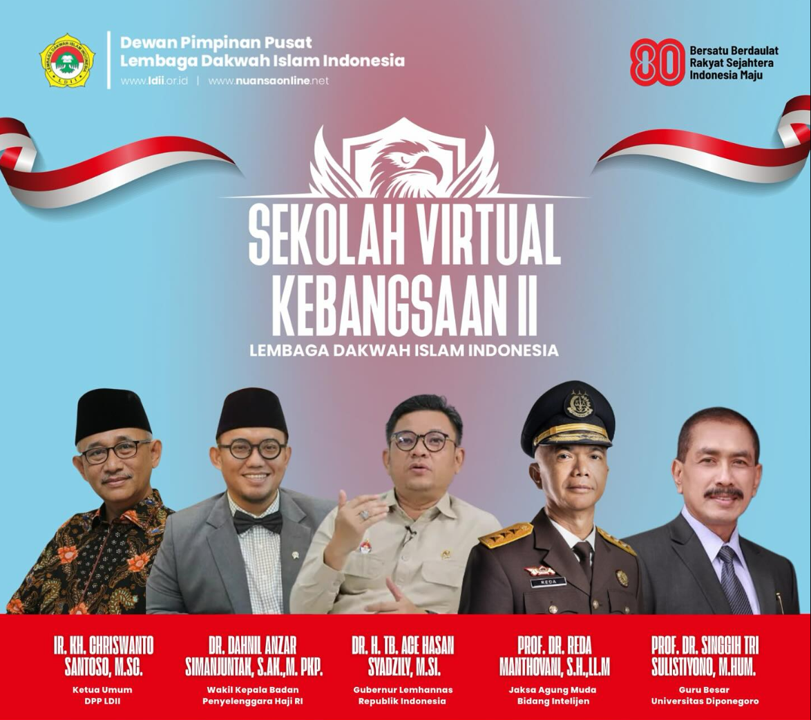 LDII Gelar Sekolah Virtual Kebangsaan II, Hadirkan Tokoh Nasional Bahas Kepemimpinan dan Kebangsaan