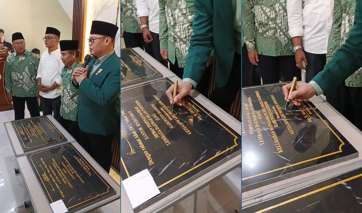 Okt penandatanganan prasasti 2 gedung kantor sekretariat dpd ldii dan pac ldii manggahang