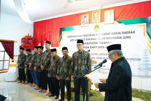 DPW LDII Bali Kukuhkan Pengurus DPD LDII Tabanan 2025–2030, Tegaskan Komitmen Toleransi