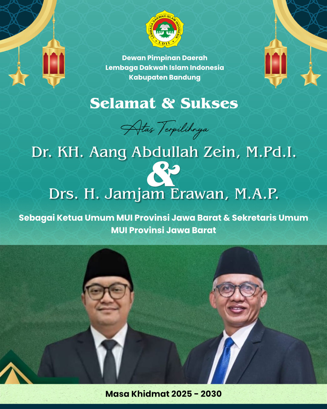 Ucapan Selamat Ketua MUI Provinsi Jawa Barat