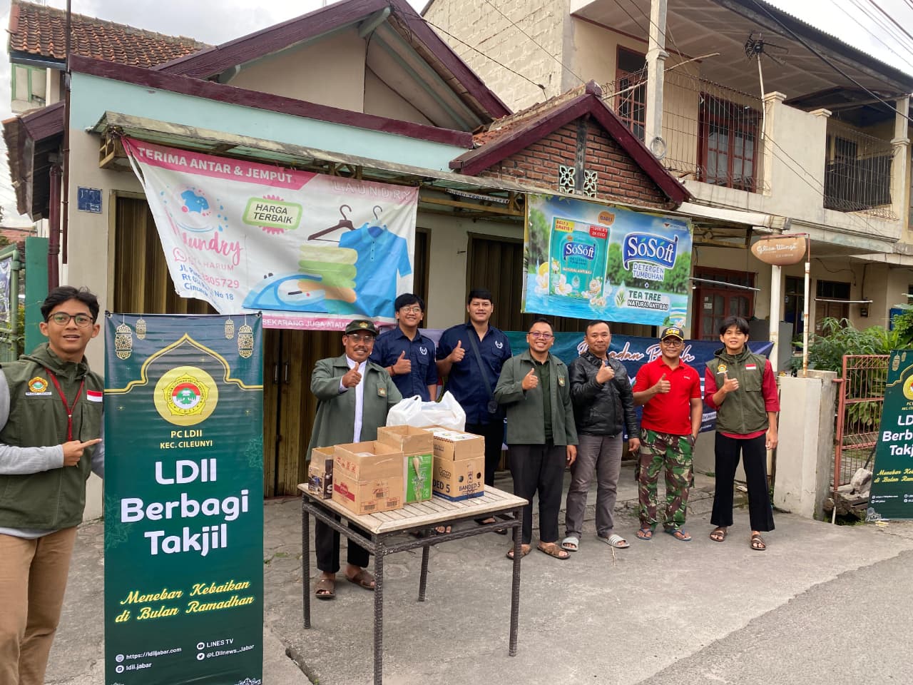 LDII Jawa Barat Serentak Berbagi Takjil, PC Cileunyi Bagikan 750 Paket kepada Warga