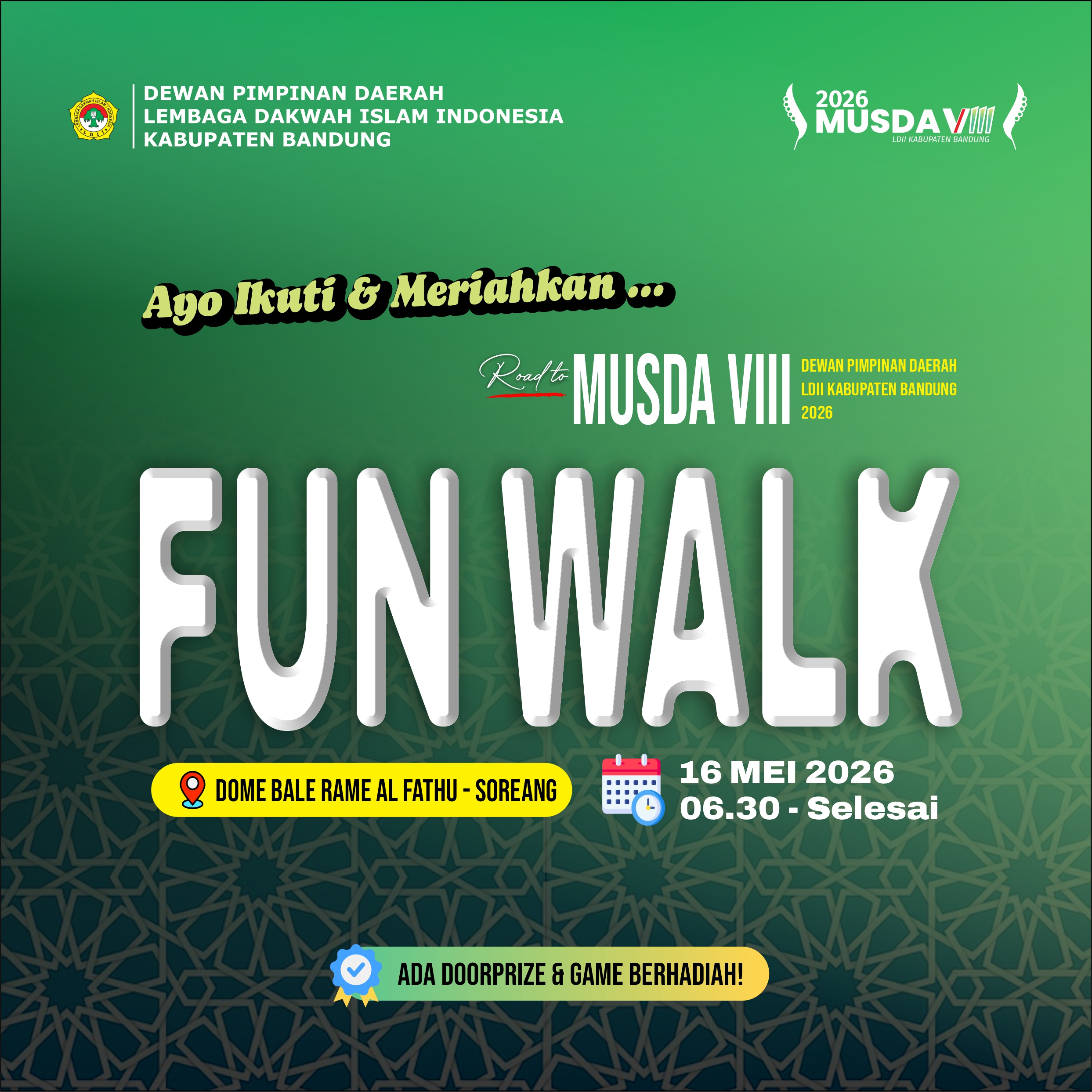 POSTER FUN WALK KUBUS