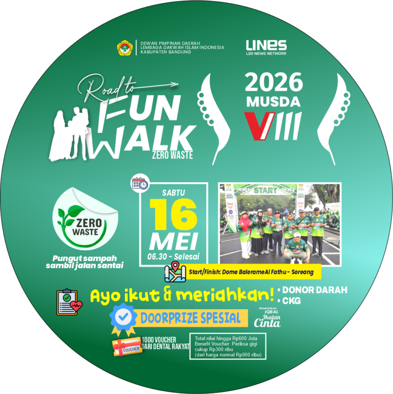 SKETSA FLYER FUN WALK ROAD TO MUSDA VII KAB BDG BULAT