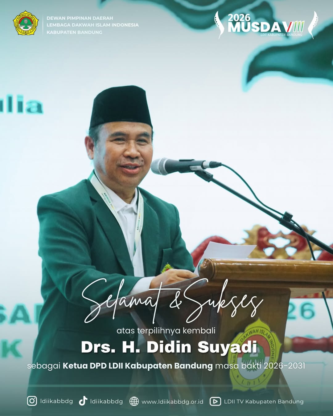 Didin Suyadi Ketua DPD LDII 2026