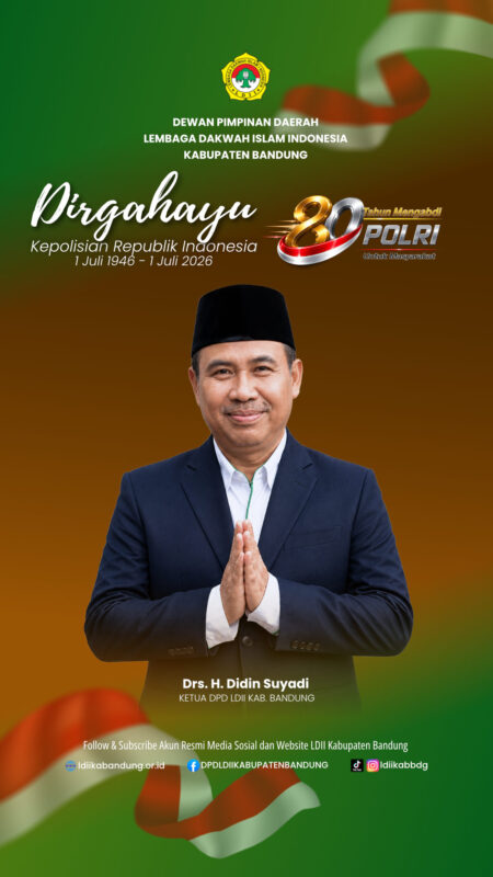 DPD LDII Kabupaten Bandung Kirim Karangan Bunga HUT Bhayangkara ke-80, Perkuat Sinergi dengan Polresta Bandung