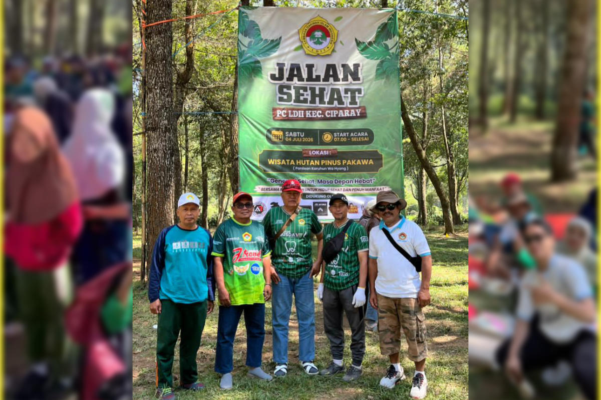 Pererat Silaturahmi Antar PAC, PC LDII Ciparay Kumpulkan Warga di Hutan Pinus Pakawa 5 kolase