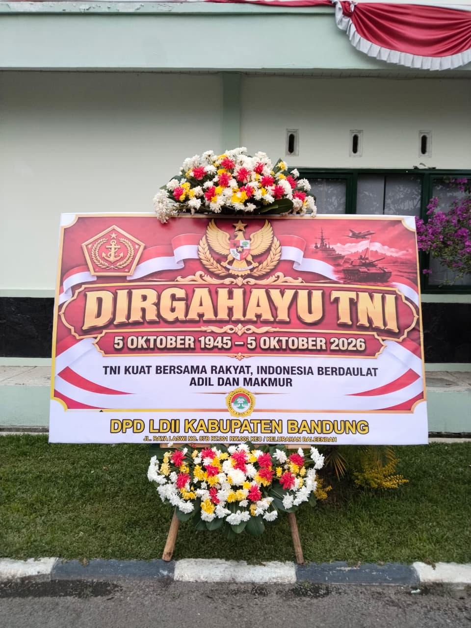LDII Kabupaten Bandung Perkuat Pesan Sinergi TNI dan Rakyat pada HUT ke